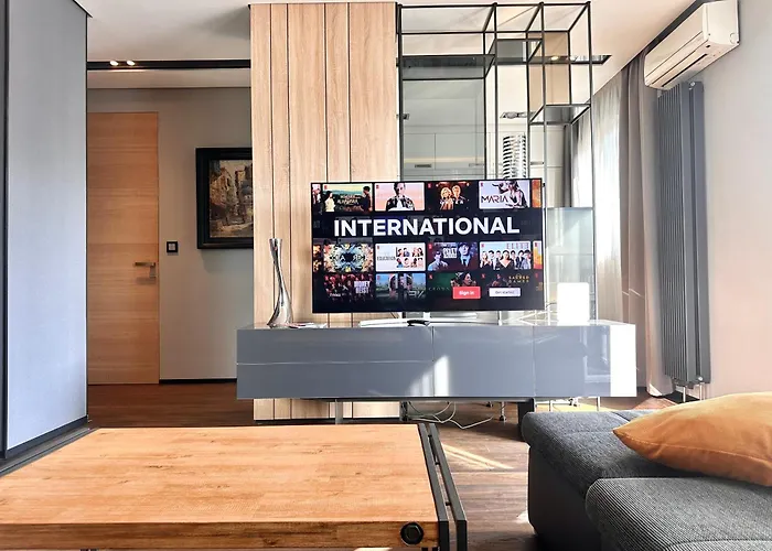 아파트 Riverside Luxury Panorama - Smarttv, Fastwifi *